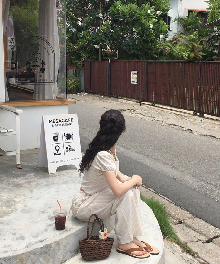 セイドスエードサンダル BROWN