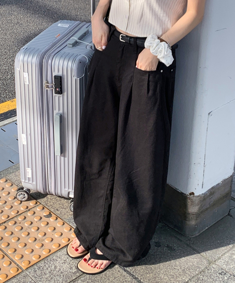 セイドスエードサンダル BLACK