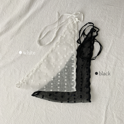 ドットレースヘアスカーフ