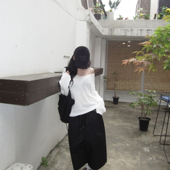 ニット オフショルダーオフニット IVORY