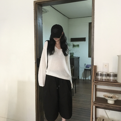 ニット オフショルダーオフニット IVORY