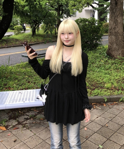 ミニワンピース 【スカーフSET】レイヤードワンピース BLACK