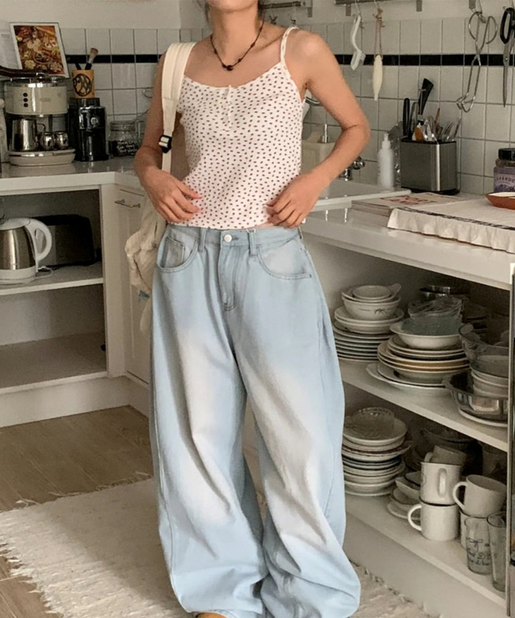 イチゴボタンキャミソール｜ノースリーブ｜韓国ファッション通販 SONA