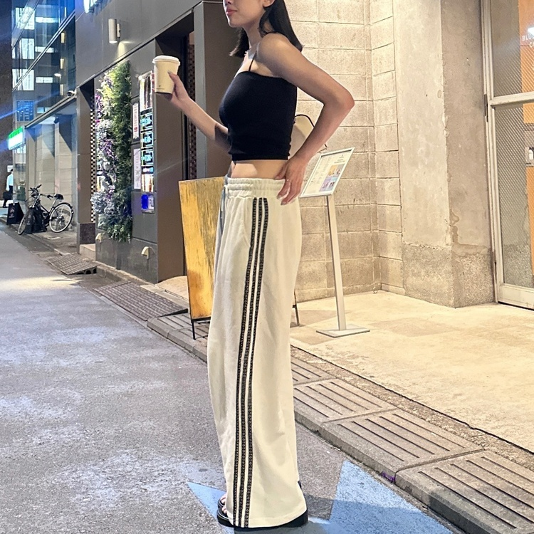 レースサイドラインパンツ｜トレーニングパンツ｜韓国