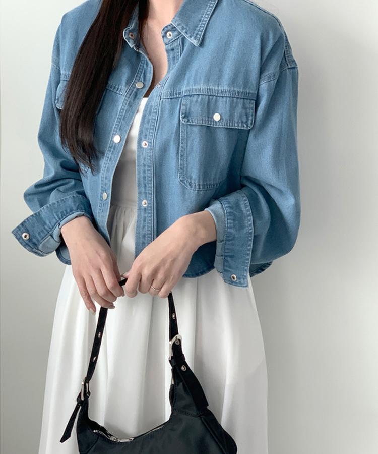 モエンデニムジャケット LIGHT DENIM