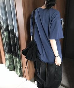 レタリング半袖Tシャツ NAVY