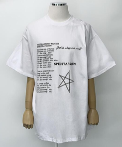 レタリング半袖Tシャツ