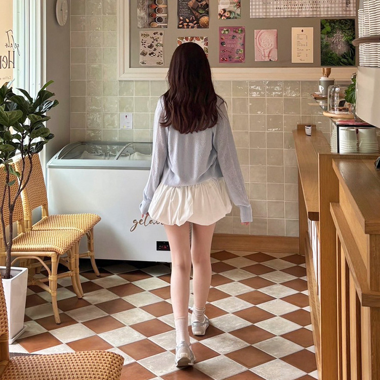 브로치 썸머 가디건 소라