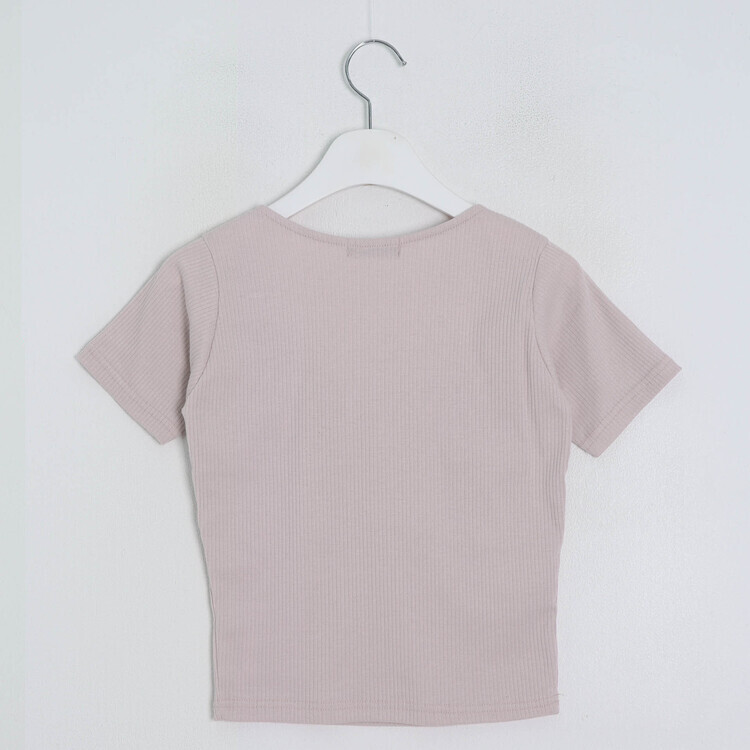 半袖Tシャツ リボンシャーリング半袖Tシャツ