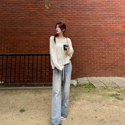 ニット ルーズフィットサマーニット WHITE