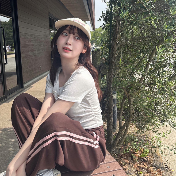 トレーニングパンツ ワイドフィットトレーニングパンツ BROWN