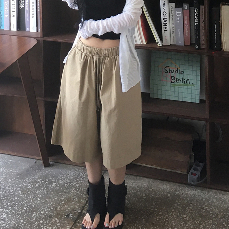 コットンバミューダオーバーパンツ BEIGE