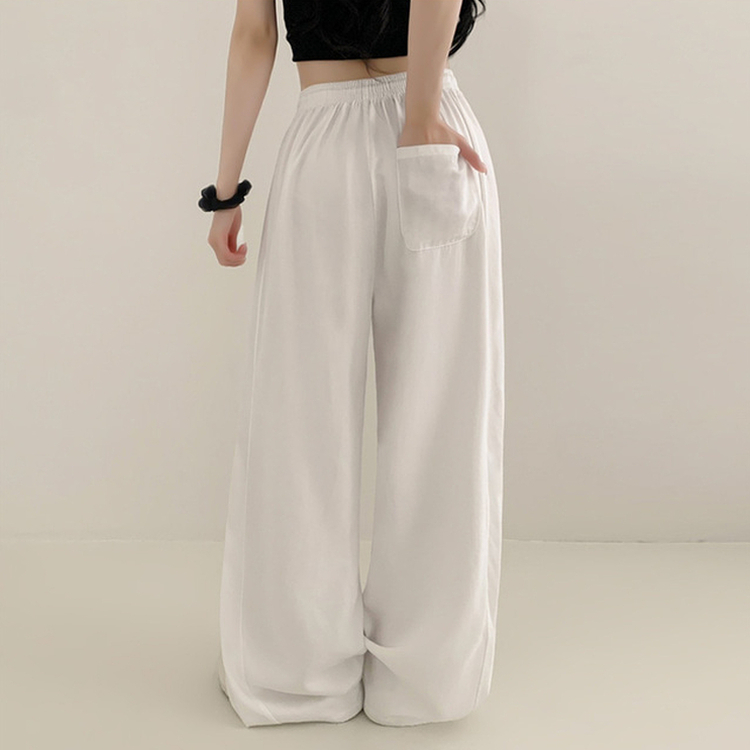 【丈別】スリットサマーワイドトレーニングパンツ WHITE