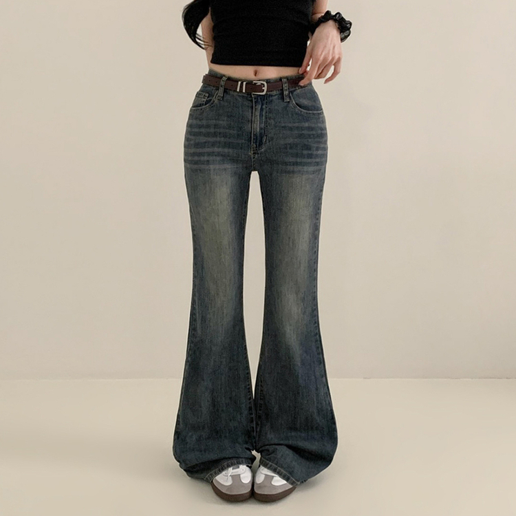 【丈別】クールウォッシングスパンブーツカットデニムパンツ LIGHT DENIM