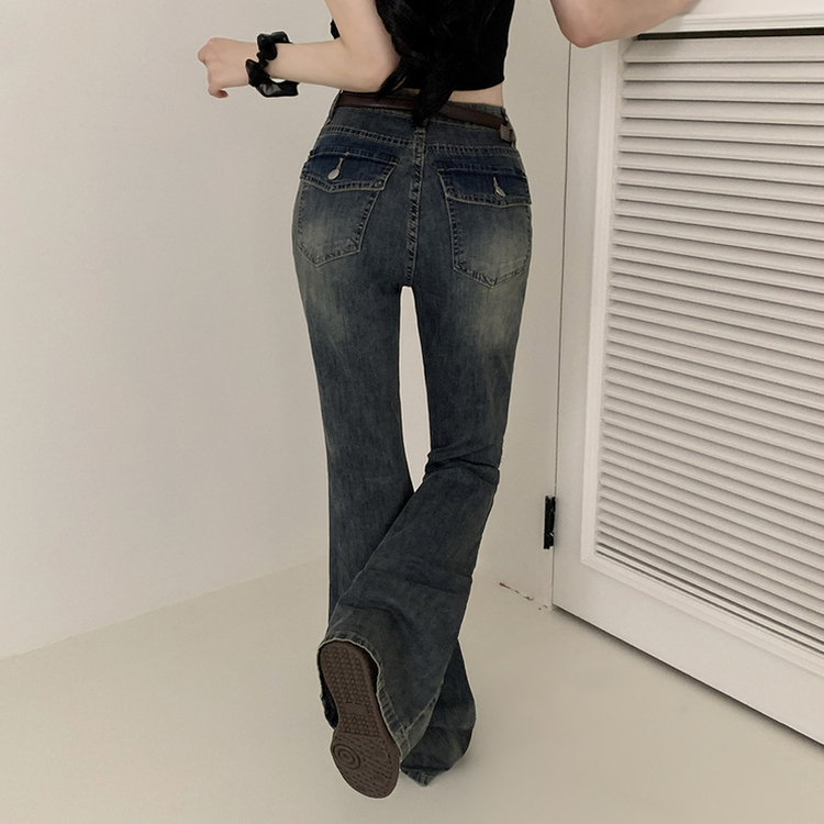【丈別】クールウォッシングスパンブーツカットデニムパンツ LIGHT DENIM