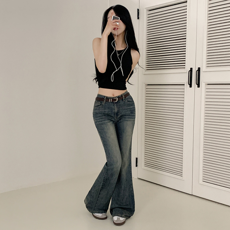 【丈別】クールウォッシングスパンブーツカットデニムパンツ LIGHT DENIM