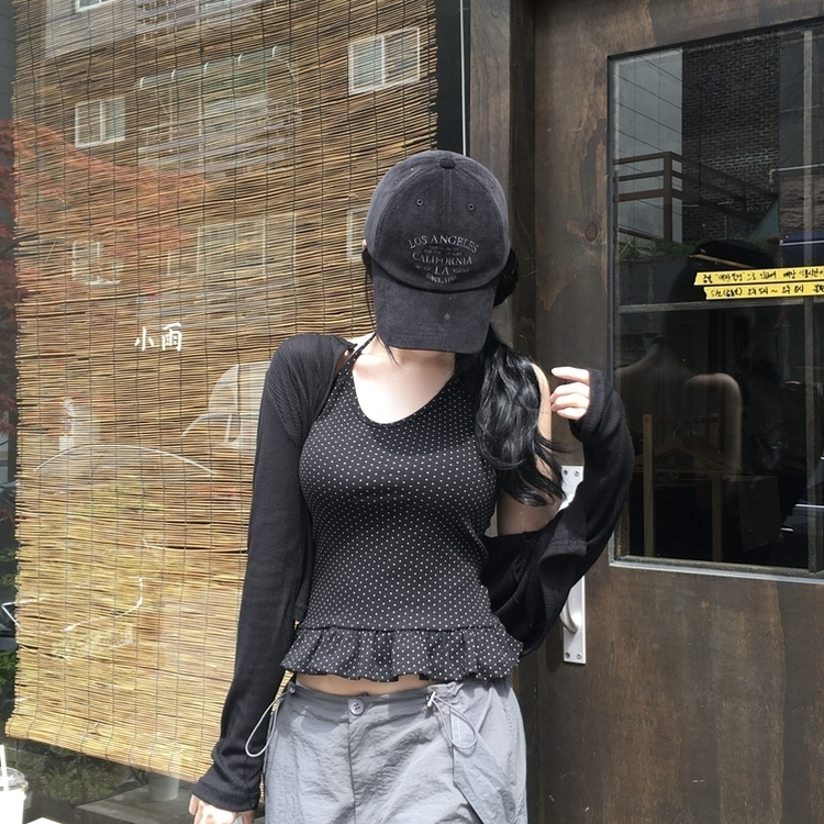 イブニングカーディガン(8color) BLACK