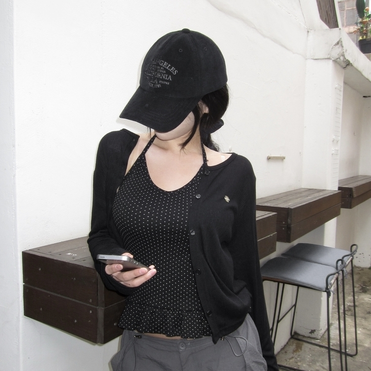イブニングカーディガン(8color) BLACK