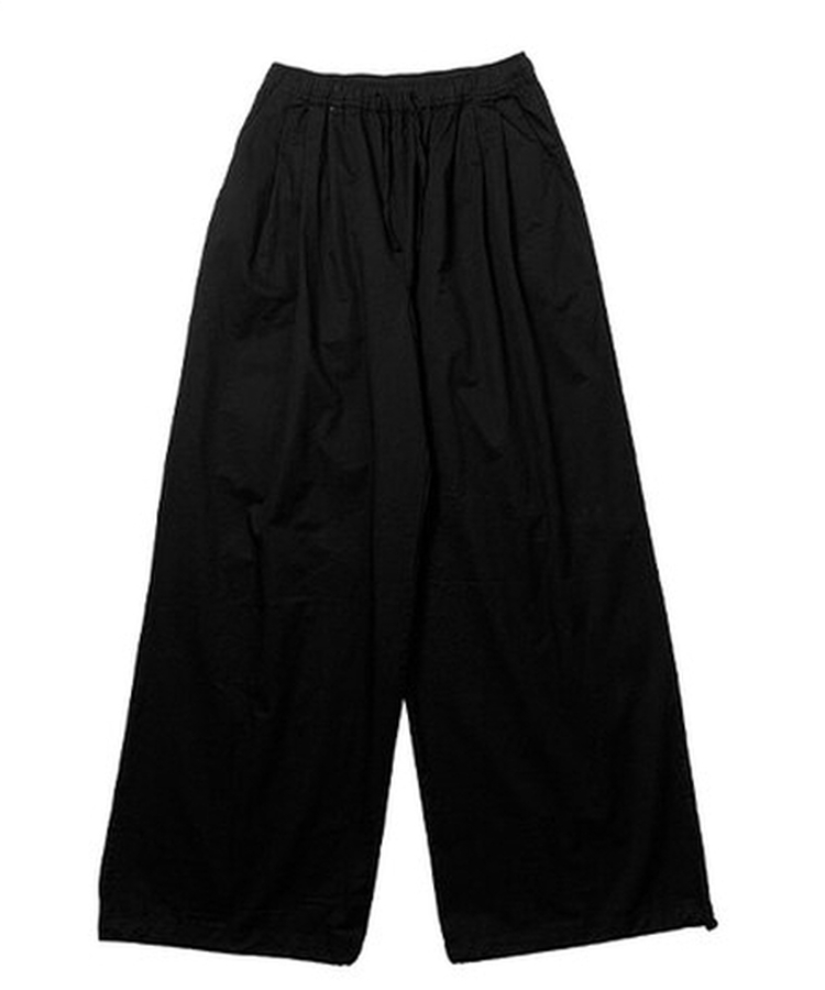 サマーコットンストリングワイドピンタックパンツ