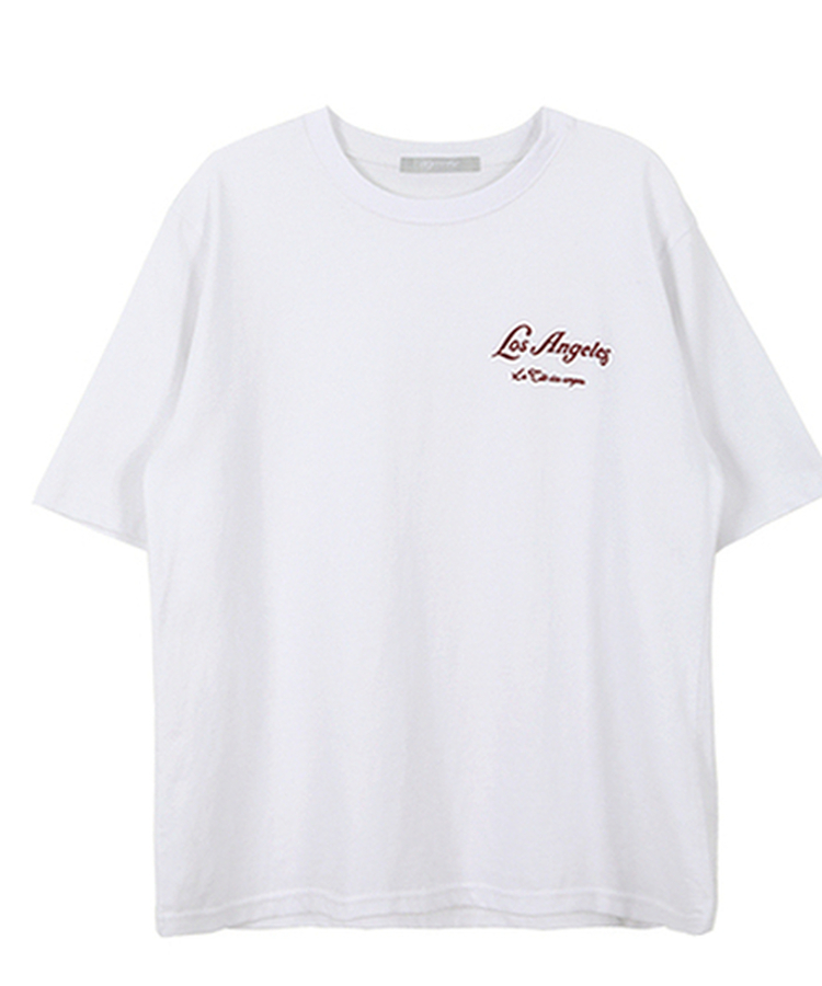 ウォッシングレタリング半袖Tシャツ