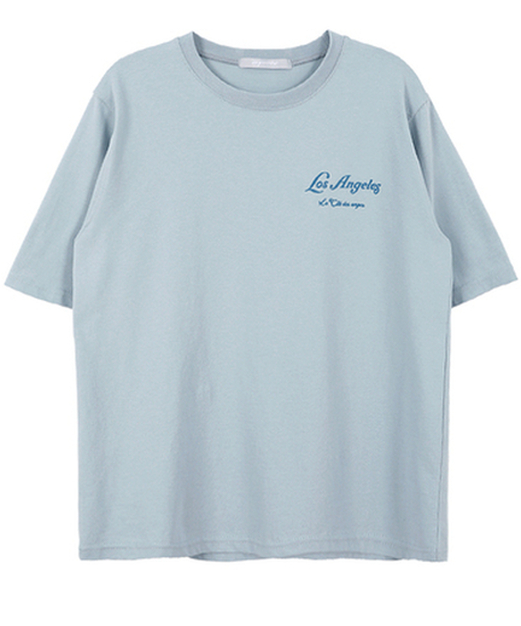 ウォッシングレタリング半袖Tシャツ