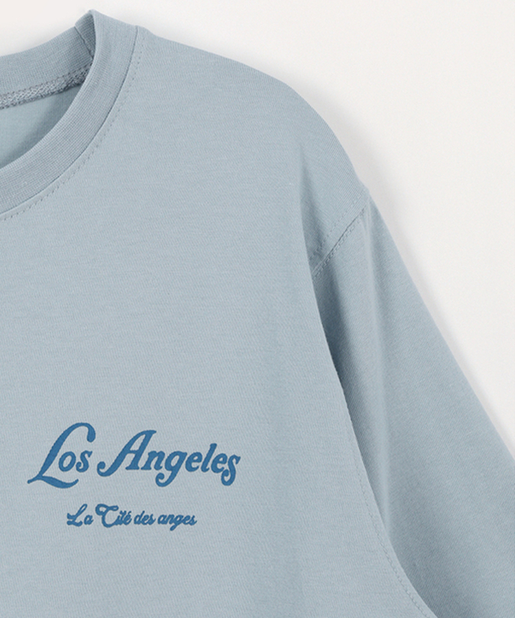 ウォッシングレタリング半袖Tシャツ