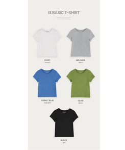 半袖Tシャツ コットンスリム半袖Tシャツ(5color)