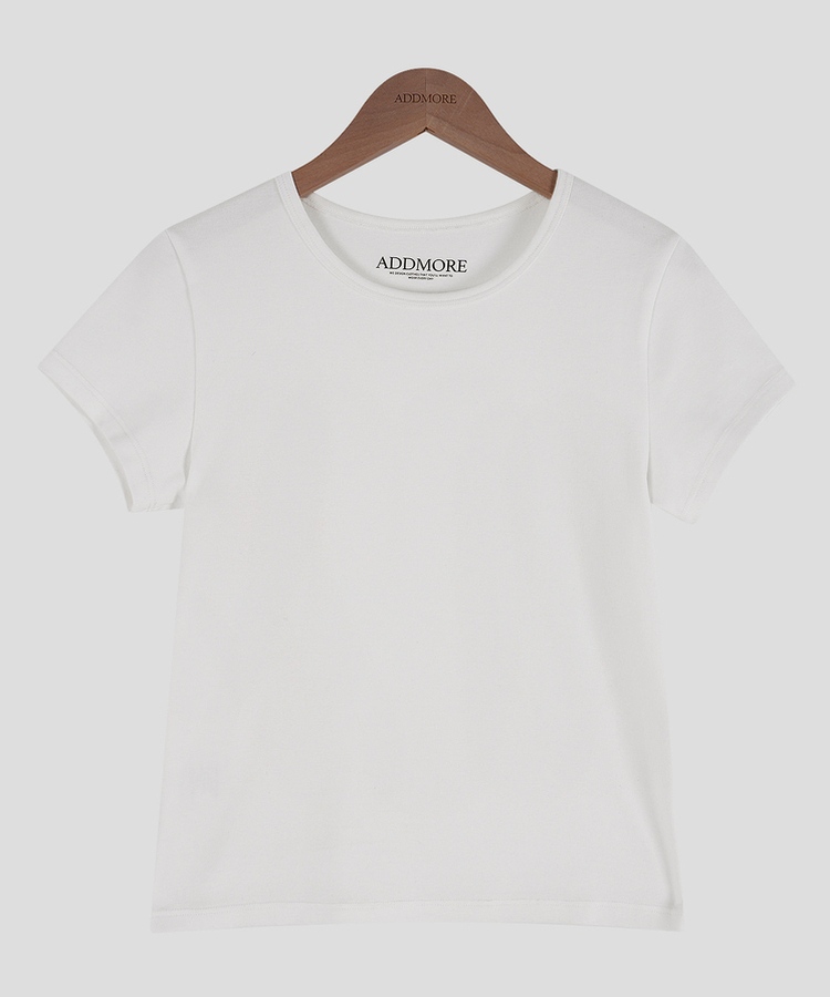 コットンスリム半袖Tシャツ(5color)