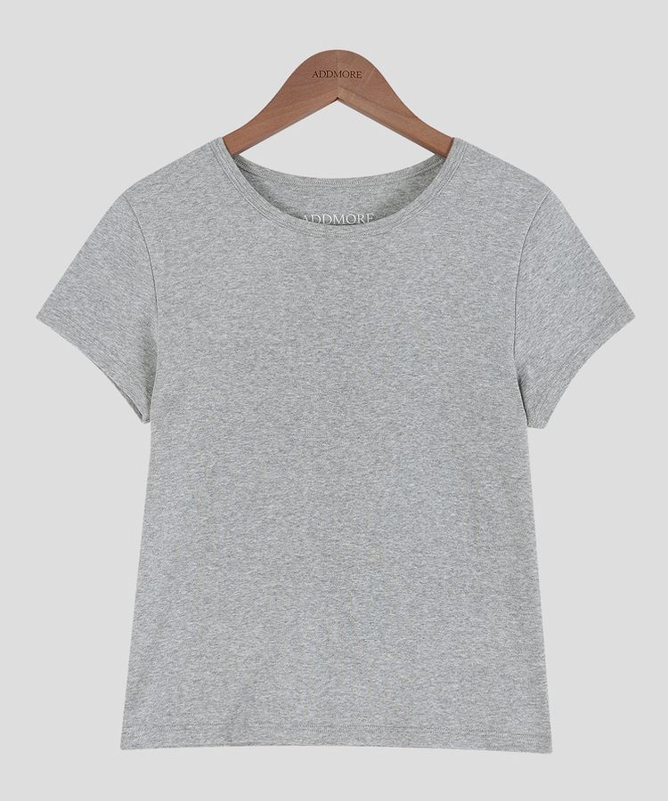 コットンスリム半袖Tシャツ(5color)