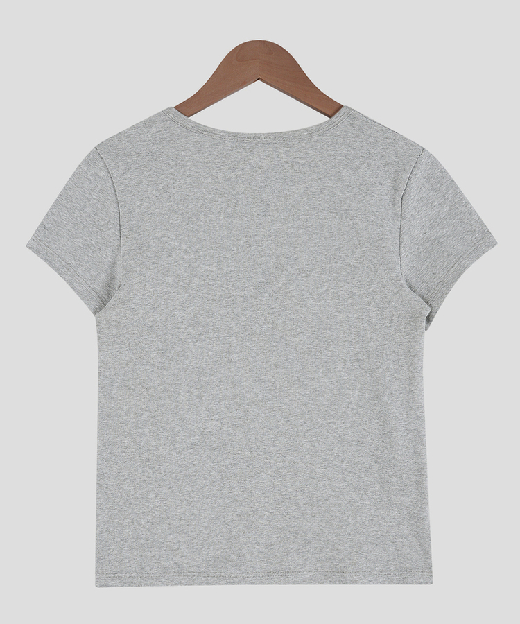 コットンスリム半袖Tシャツ(5color)