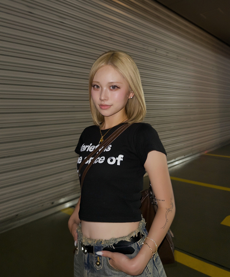 【超特価✨MADE】ヴィンテージレタリングプレミアム半袖Tシャツ BLACK