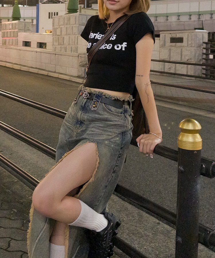 【超特価✨MADE】ヴィンテージレタリングプレミアム半袖Tシャツ BLACK