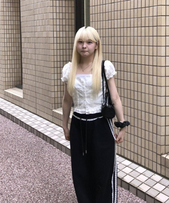 ブラウス レースパンチングブラウス WHITE