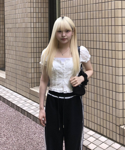 ブラウス レースパンチングブラウス WHITE