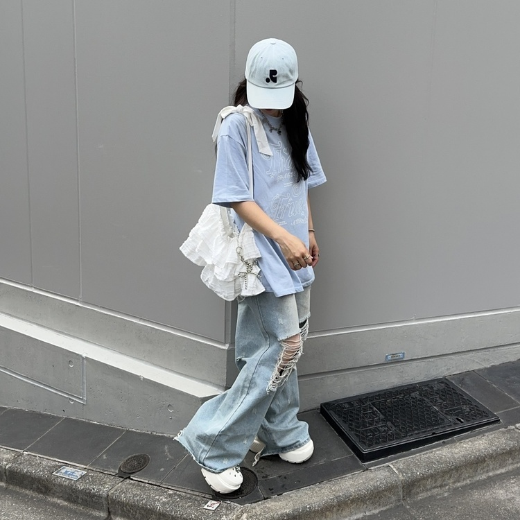 【2color】フリルリボンバッグ WHITE