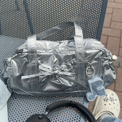 バッグ リボンショルダーバッグ SILVER