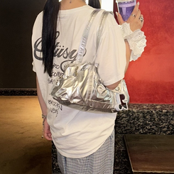 バッグ リボンショルダーバッグ SILVER