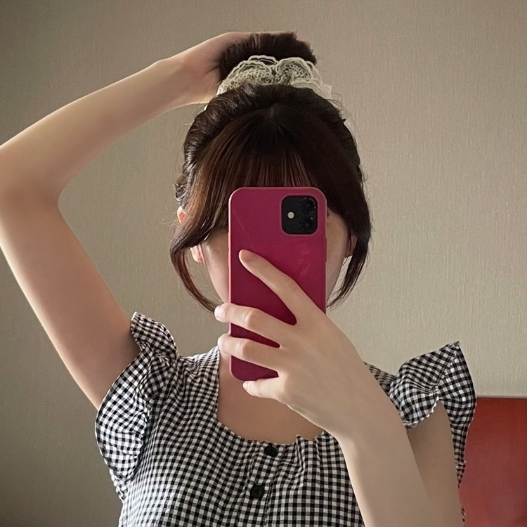 레이스 빅 스크런치 아이보리