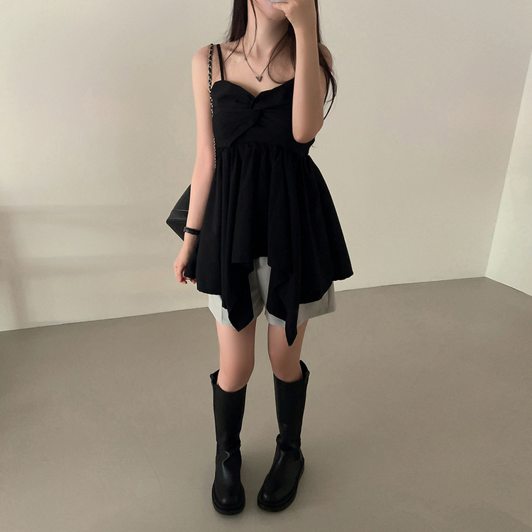 キャミソールビスチェワンピース BLACK