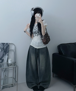 半袖Tシャツ ワンショルダースリム半袖Tシャツ IVORY