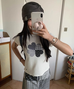 半袖Tシャツ クローバー半袖Tシャツ IVORY