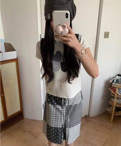 半袖Tシャツ クローバー半袖Tシャツ IVORY