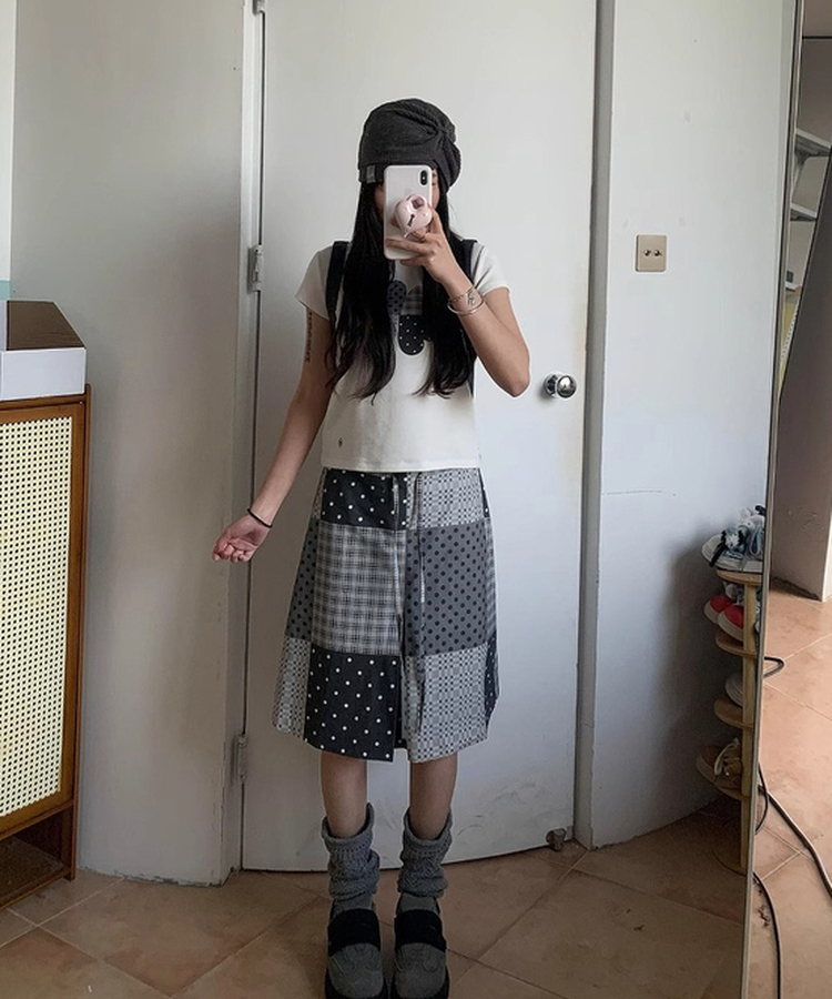クローバー半袖Tシャツ IVORY