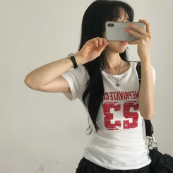 サイドシャーリング半袖Tシャツ IVORY