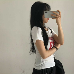 サイドシャーリング半袖Tシャツ IVORY