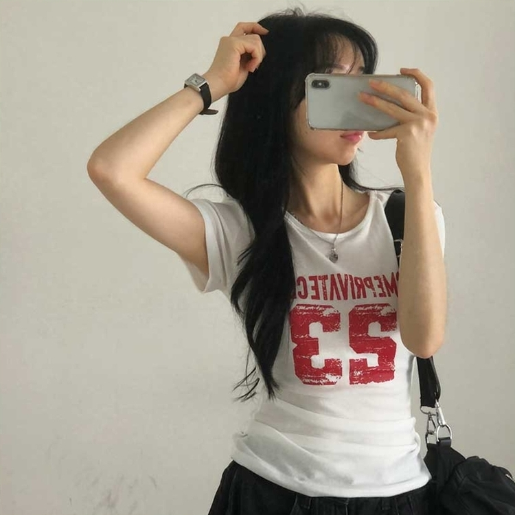 サイドシャーリング半袖Tシャツ IVORY