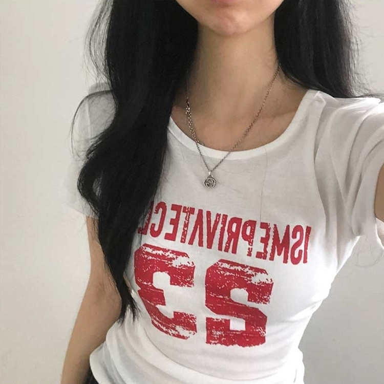 サイドシャーリング半袖Tシャツ IVORY