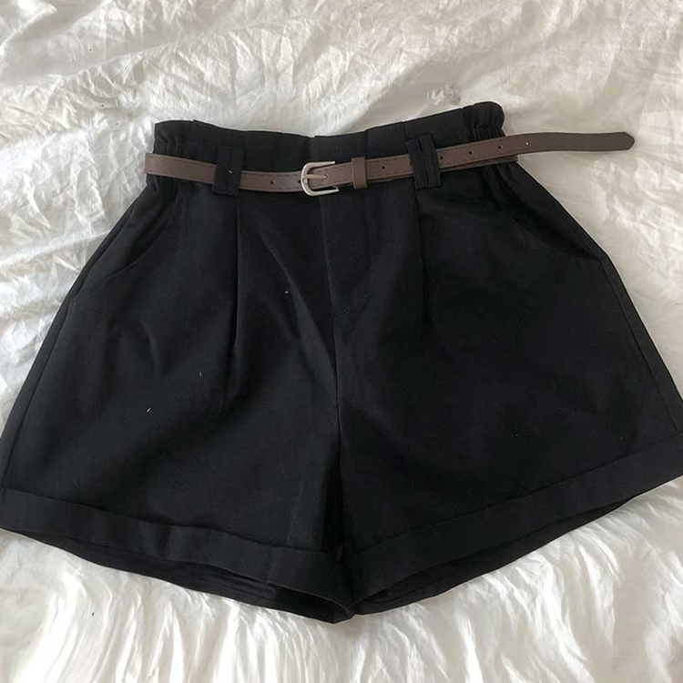 【ベルト付き】バンディングコットンピンタックパンツ