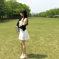 ドレープミニワンピース WHITE