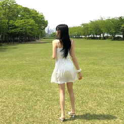 ドレープミニワンピース WHITE